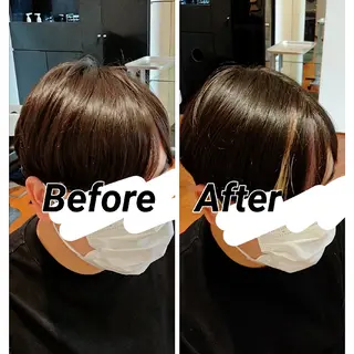 ショート メンズ EARTH 浜松志都呂店所属・髪質改善×カラー🌈 ふたばのヘアスタイル