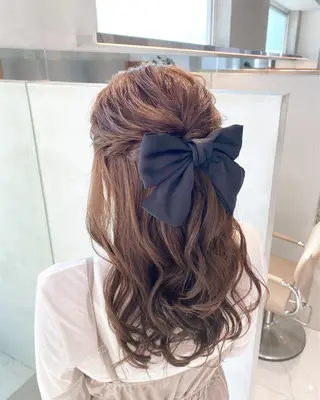 ヘアアレンジ 透明感モテ艶髪カラー Gallicaイリサのヘアスタイル