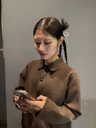 ロング ヘアアレンジ yurika☁️ 似合わせ｜レイヤーのヘアスタイル