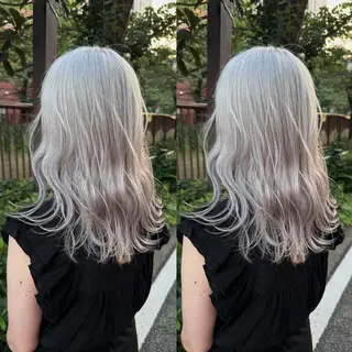 セミロング カラー 居心地の良さ◎ 明るいお店です◎のヘアスタイル