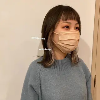 ミディアム 暖色カラー/レイヤー 🌙 オノユリカのヘアスタイル