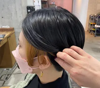 ショート 安岡美咲✂︎ 艶カラー/髪質改善のヘアスタイル