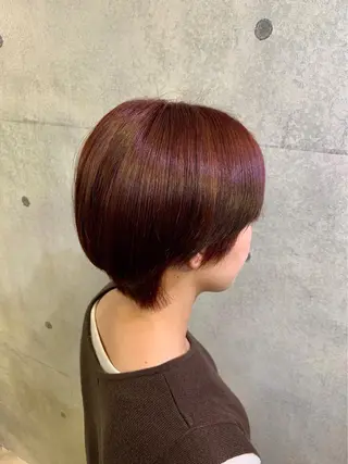 ショート カラー 無料カットモデル ユナのヘアスタイル