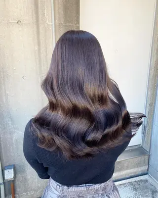 ロング カラー ヘアアレンジ ブリーチなし透明感 カラー/MISANOのヘアスタイル