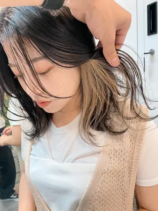 ミディアム カラー Living所属・ヨシモトリョウ 髪質改善/美髪のヘアスタイル