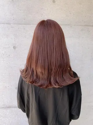 セミロング カラー TENELE所属・チバ タクミのヘアスタイル