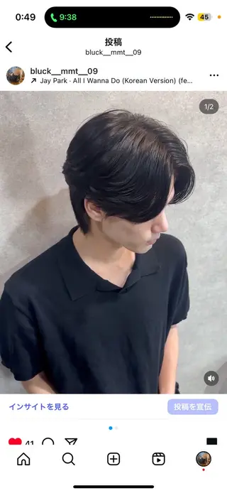 パーマ メンズ 韓国ヘア忠実再現/ 韓国ヘア/tomoのヘアスタイル