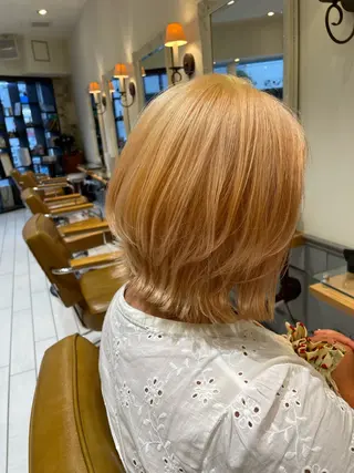 カラー 鈴木弥月/大人ボブ× 透明感カラーのヘアスタイル