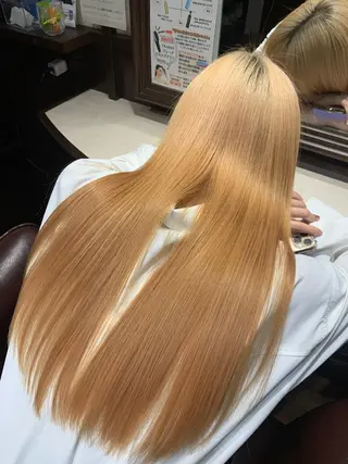 ロング beautism clock所属・韓国風🇰🇷うる艶 レイヤー/海青🫧のヘアスタイル