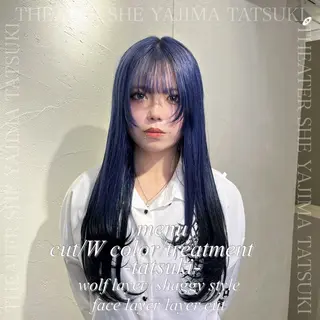 ロング 🫧ハイトーン特化 🐺矢島タツキ🐺のヘアスタイル