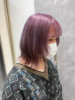 ミディアム 中嶋 彩乃のヘアスタイル