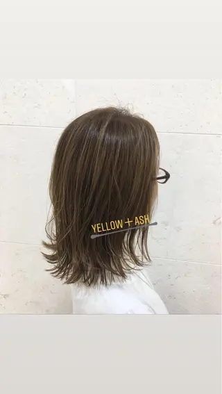 ミディアム カラー 斉藤 貴也のヘアスタイル