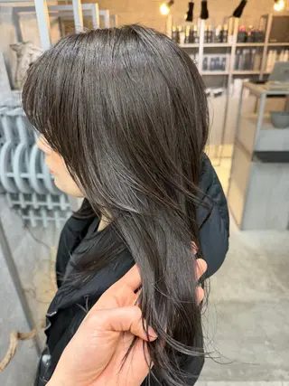 セミロング カラー You/中明度カラー 🎨3ヶ月持つカットのヘアスタイル