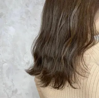 ミディアム かめい りなのヘアスタイル