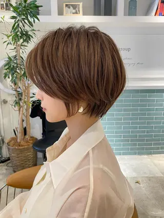 ショート 髪質改善レイヤー/ ボブたんの翔太のヘアスタイル