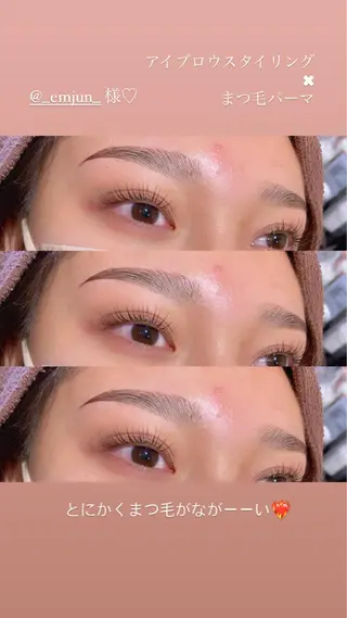 マツエク・マツパ アイブロウ Earth coiffure beaute長野稲田店所属・林 愛子のマツエク・マツパデザイン