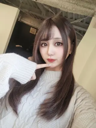 ロング カラー 韓国×髪質改善💊 似合わせ/武田涼のヘアスタイル