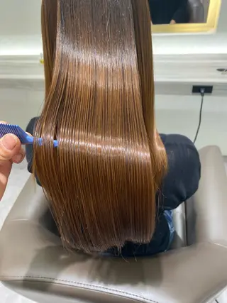 ロング カラー ムトウセイマ/艶髪 /艶ケアWブリーチのヘアスタイル