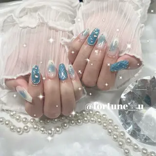 ネイル 1/21空✩.💜 Yuuna💜のネイルデザイン