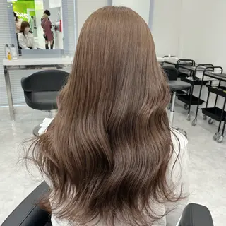 セミロング 透明感ラベンダー💗 SHOのヘアスタイル