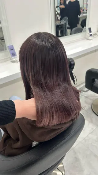 ロング カラー パーマ ヘアアレンジ メンズ キッズ 🩶盛れ✖️韓国ヘア 🩶Himari🎀のヘアスタイル