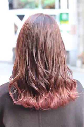 ミディアム カラー ヘアアレンジ Recess hair所属・川内 政人のヘアスタイル