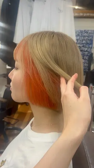ショート カラー 天神カラーモデル募集 nanaのヘアスタイル