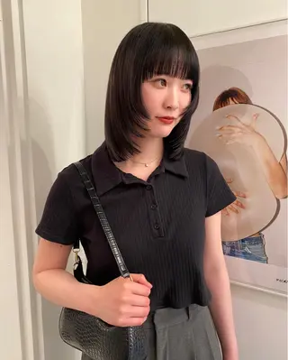 ミディアム カラー riria/ボブ /ブラウンカラー🎀のヘアスタイル