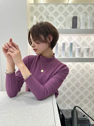 ショート カラー 木原良 (キハラ リョウ)のヘアスタイル