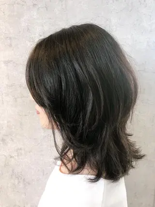 ミディアム パーマ SAKURA所属・鹿取 三紗子のヘアスタイル