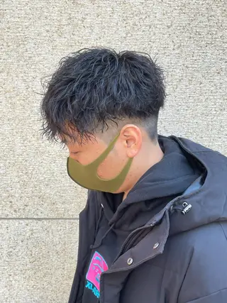 パーマ メンズ Le'a所属・渋谷/フェード/ 國分 翔のヘアスタイル