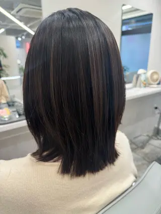 ミディアム CALME by bougie ENAのヘアスタイル