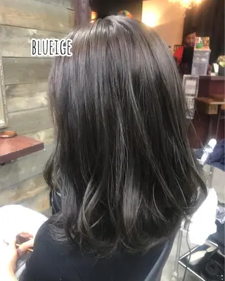 ミディアム カラー パーマ 年間1500人担当 代表　南一路のヘアスタイル