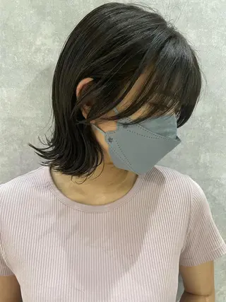 ミディアム C’LD hair produce /シールドヘア所属・モテ髪/ボブ/ショー ト/アダチフウトのヘアスタイル