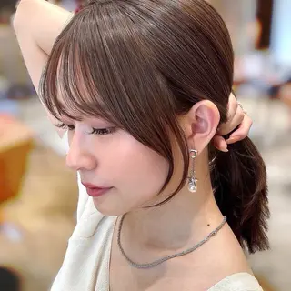 ミディアム 🧡くびれヘア/前髪 顔周り🧡久原結衣のヘアスタイル