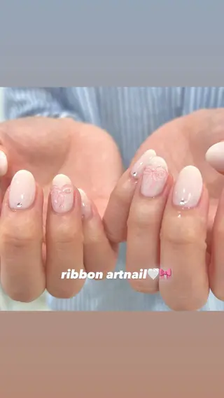 ネイル 🎀チーク/ちゅるん 🫧chisa🎀のネイルデザイン