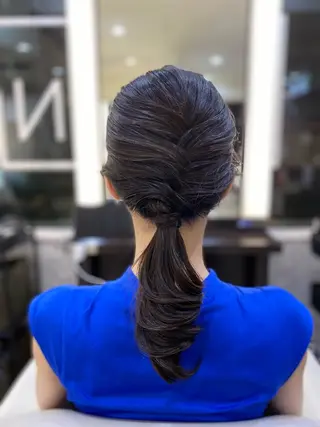 セミロング ヘアアレンジ 石垣廣乃 /Hironoのヘアスタイル