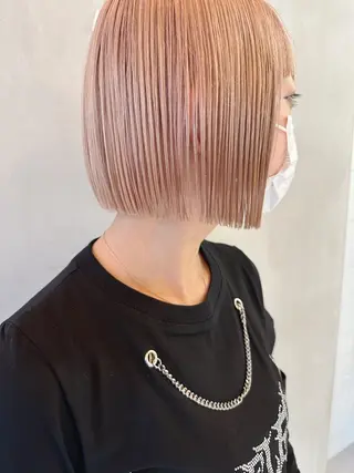 ミディアム カラー センターパート/ 暖色カラーayuのヘアスタイル