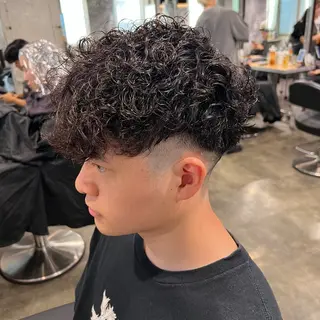ショート カラー パーマ ヘアアレンジ メンズ キッズ 🔷横浜1のパーマ 職人🔷将太郎のヘアスタイル