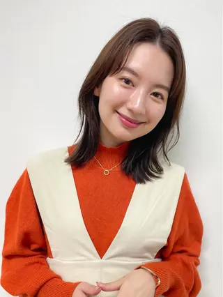 ミディアム 中條 あまねのヘアスタイル