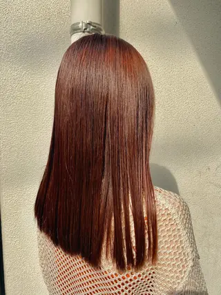 ロング カラー 暖色カラー/天神/ ヘイマサクラのヘアスタイル