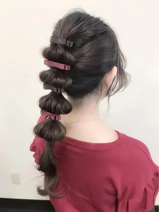 ロング ヘアアレンジ 沢田 瞳のヘアスタイル