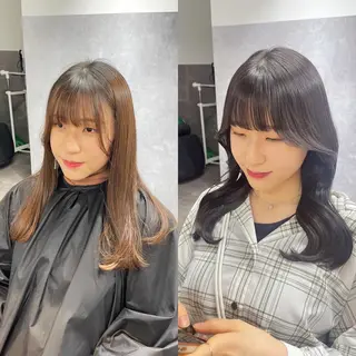 ロング カラー GiseL梅田所属・韓国風ヘア🇰🇷 レイヤー✨桑原　研太のヘアスタイル