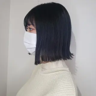 ミディアム 🇰🇷透明感×ハイ トーン🌟tomoのヘアスタイル