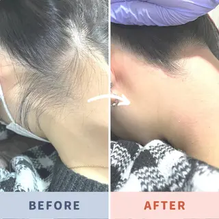 ロング カラー ヘアアレンジ 河上★うなじや首回り Wax脱毛が得意ですのエステ・リラクイメージ