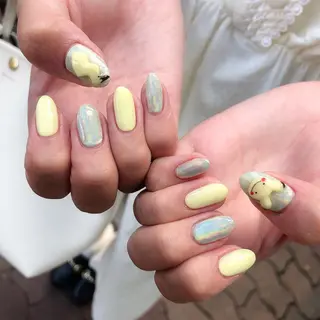 ロング カラー ヘアアレンジ キッズ ネイル マツエク・マツパ 福田 加奈のネイルデザイン