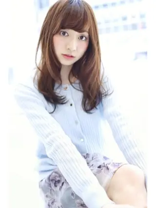 ミディアム カラー パーマ ヘアアレンジ メンズ キッズ ネイル マツエク・マツパ 透明感カラー💖 Stylist佐藤澪のマツエク・マツパデザイン