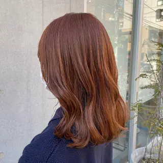 ミディアム カラー 🪭risa 暖色/レイヤー🪭のヘアスタイル
