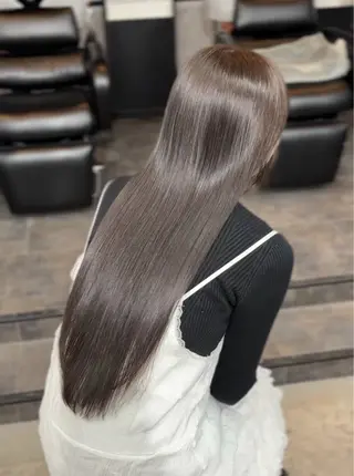 ロング 最高級人毛 100%エクステ茉央のヘアスタイル