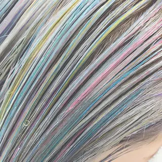 ミディアム カラー ヘアアレンジ ハイトーン特化🤍 浦住のヘアスタイル